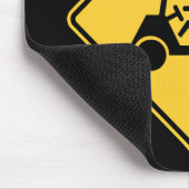 Golf Cart Vorsicht Schild Mousepad (Ecke)