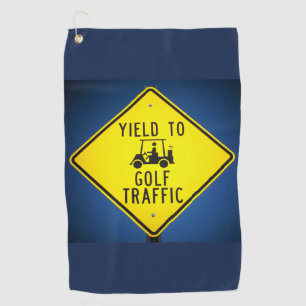 Golf Cart Yield-Zeichen Golfhandtuch
