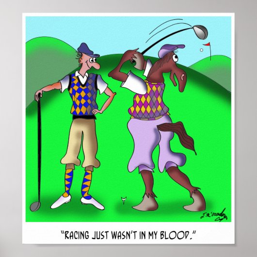 Golf Cartoon 9528 Poster (Vorne)