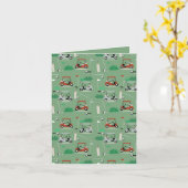 Golf Carts Modernes Golfer Golf Theme Muster Karte (Gelbe Blume)