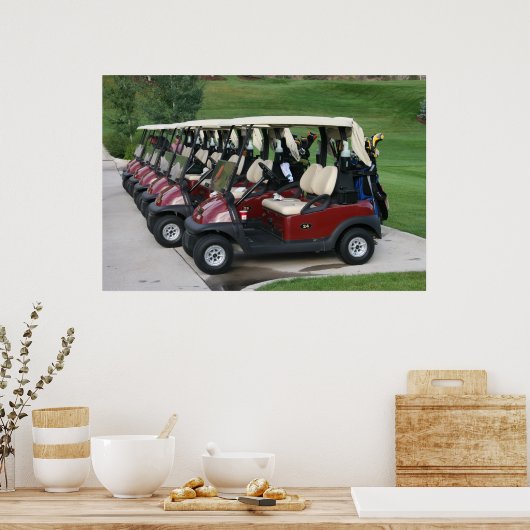 Golf Carts Poster (Küche)