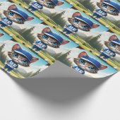 Golf Cat Geschenkpapier (Ecke)