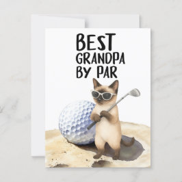 Golf Cat Golf Cat ist das beste Grand Pa von Par Postkarte
