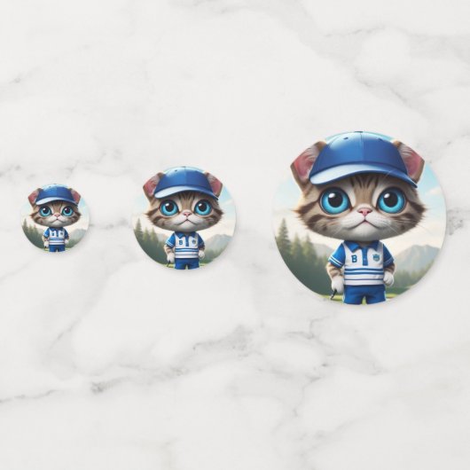 Golf Cat Konfetti (Rückseiten)