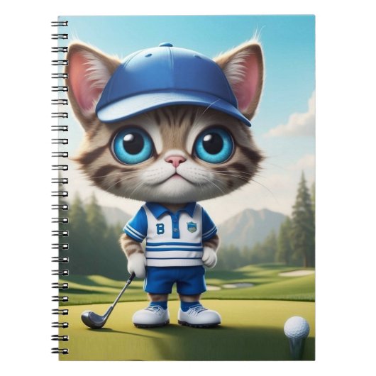 Golf Cat Notizblock (Vorderseite)