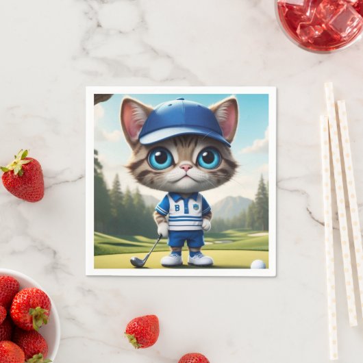 Golf Cat Serviette (Beispiel)