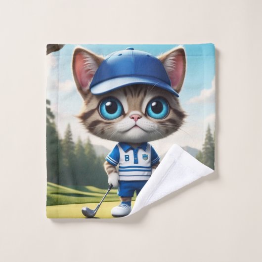 Golf Cat Waschlappen (Waschlappen)