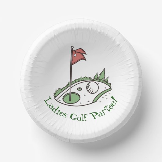 Golf Celebration Party Paper Bowl Pappteller (Vorderseite)