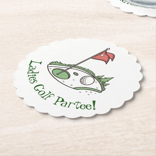 Golf Celebration Party Untersetzer (angewinkelt)