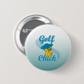 Golf Chick #3 Button (Vorne & Hinten)
