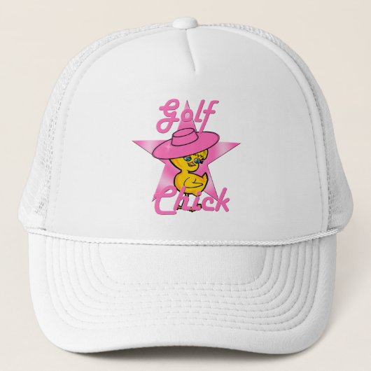 Golf Chick #8 Truckerkappe (Vorderseite)