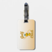 Golf Chick Gepäckanhänger (Rückseite vertikal)