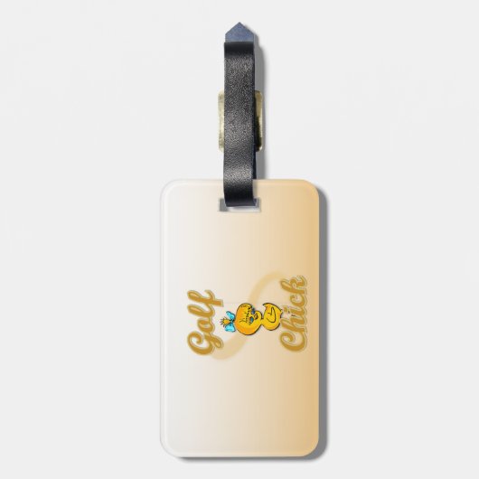 Golf Chick Gepäckanhänger (Rückseite vertikal)