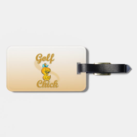 Golf Chick Gepäckanhänger (Rückseite horizontal)