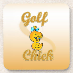Golf Chick Getränkeuntersetzer