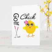 Golf Chick Karte (Gelbe Blume)