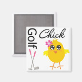 Golf Chick Magnet (Vorderseite/Rückseite)