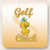 Golf Chick Untersetzer (Vorderseite)