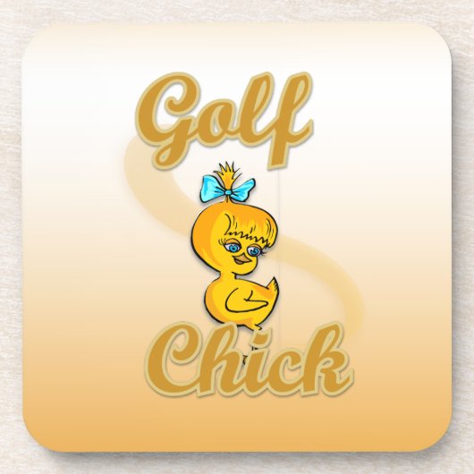 Golf Chick Untersetzer (Vorderseite)