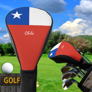 Golf Chile & chilenische Flagge / Golfplätze Headcover