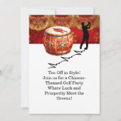 Golf-Chinesisch-ThemenGolf-Party Einladungen (Vorderseite)