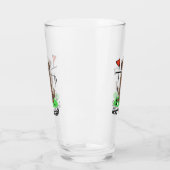 Golf Chocolate Labrador Retriever Dog - Niedlich Glas (Links)