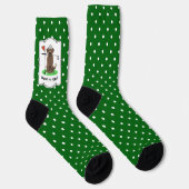 Golf Chocolate Labrador Retriever Dog - Niedlich Socken (Rechts)