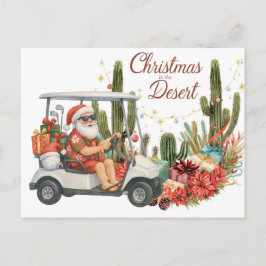 Golf Christmas Arizona  with Santa Claus Feiertagspostkarte