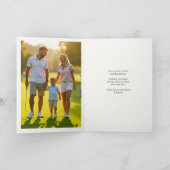 Golf Christmas Candle ・ Foto Feiertagskarte (Innenseite)