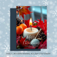Golf Christmas Candle ・ Navy Blue