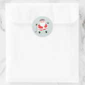 Golf Christmas Classic Round Sticker (Tasche)