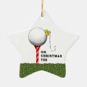 Golf Christmas Collectible Keramik Ornament (Vorne)