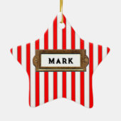 Golf Christmas Collectible Keramik Ornament (Hinten)