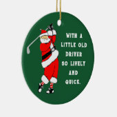 Golf Christmas Collectible Keramik Ornament (Rechts)