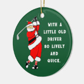 Golf Christmas Collectible Keramik Ornament (Links)