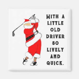 Golf Christmas Collectible Magnet
