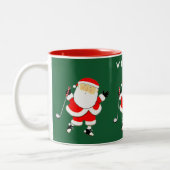 Golf Christmas Collectible Zweifarbige Tasse (Links)