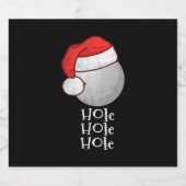 Golf Christmas Geschenk Sport Funny Ball Schaumweinetikett (Einzelnes Label)