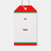 Golf Christmas Geschenkanhänger (Rückseite)