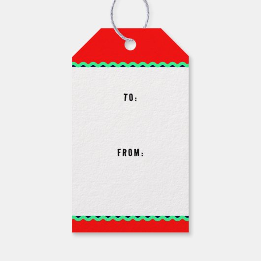 Golf Christmas Geschenkanhänger (Rückseite)