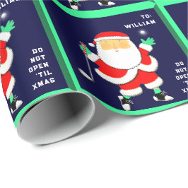 Golf Christmas Geschenkpapier