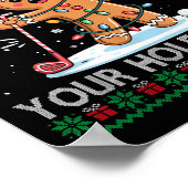 Golf Christmas Gingerbread Sweeter Than Your Hole- Poster (Ecke)