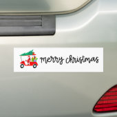 Golf Christmas Golfer Santa Claus lustig Autoaufkleber (Auf Auto)