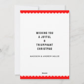 Golf Christmas Greeting Feiertagskarte (Rückseite)