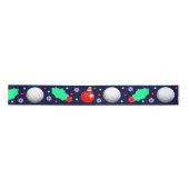 Golf Christmas Holiday Gift Satin Ribbon Satinband (Vorderseite)