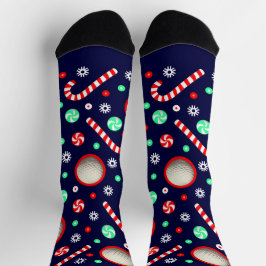 Golf Christmas Holiday Gifts Socks Socken