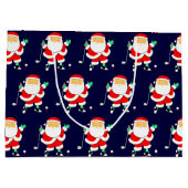 Golf Christmas Holiday Große Geschenktüte (Rückseite)
