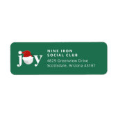 Golf Christmas Holiday Joy  Festive Modern Green (Vorne)