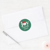 Golf Christmas Holiday Joy Sticker Modern Green (Umschlag)