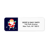 Golf Christmas Holiday Label (Vorne)